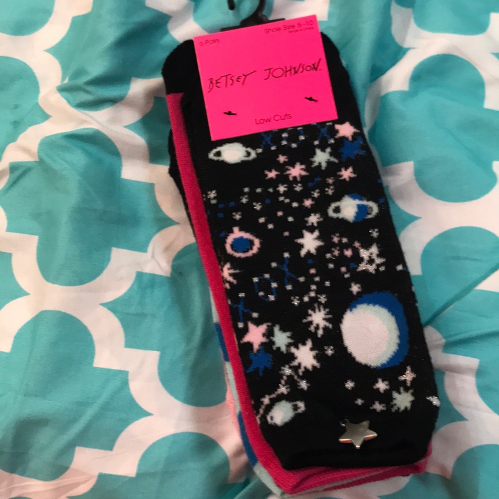 6pack Betsey Johnson Socks sz5-10